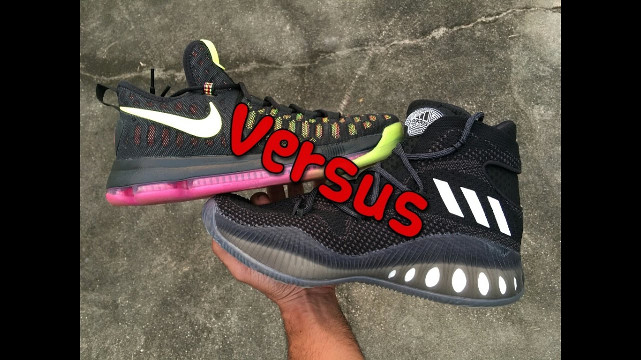 ministerio del tiempo Nike KD9 Vs Adidas Crazy Explosive Comparison Video