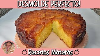 TORTA INVERTIDA DE MANZANAS | NO SE PEGA!!