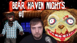 TERROR TEDDYBÄREN! - Let's Play Bear Haven Nights Android #1 | Indie Horror Game screenshot 1