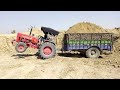 Mahindra 585 tractor stuck in soil with loaded trolly raju ki masti