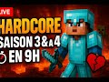 🔥 MARATHON MINECRAFT HARDCORE – SAISON 3 &amp; 4 COMPLÈTES EN LIVE ! 🧱💀 #Minecraft #Hardcore