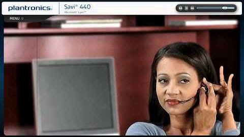 Plantronics Savi 440 with Lync Interactive Setup Guide (iPhone sample video)