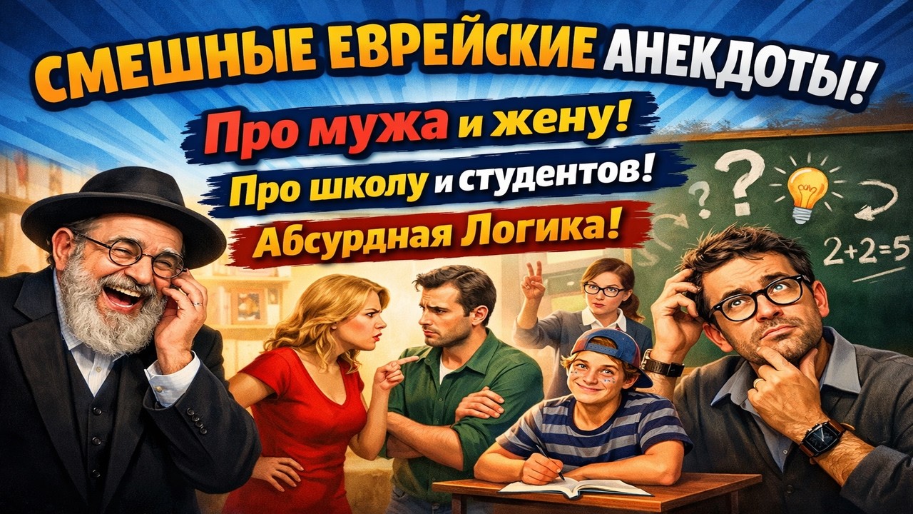 Очень смешные короткие анекдоты про жизнь, семью и логику