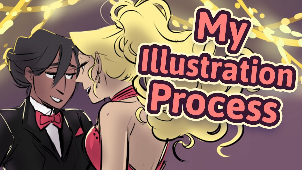 My Illustration Process (Vlog) - YouTube