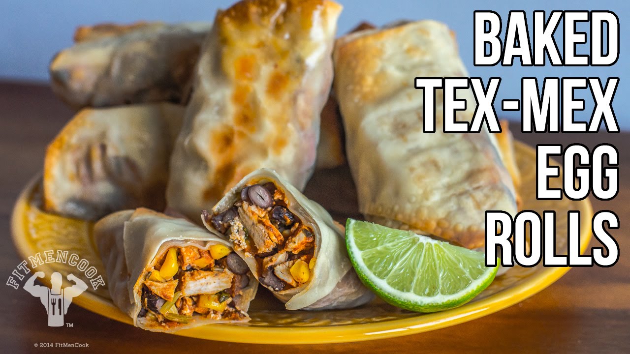Baked Tex Mex Egg Rolls /  Rollos de Huevo al Horno al Estilo Tex Mex