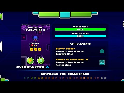 Theory Of Everything 2 100% (ALL COINS)