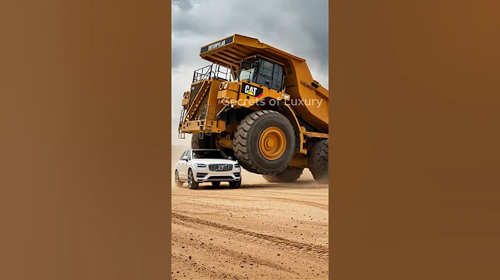 Volvo XC90 Strength Simulation vs Caterpillar 797B | AI-Generated Crash Test