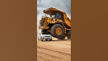 Volvo XC90 Strength Simulation vs Caterpillar 797B | AI-Generated Crash Test