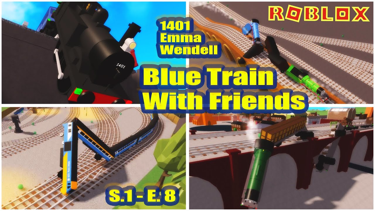 1401, Emma, Wendell, Algy, Rebecca, Nia, Diesel, Rosie, Henry and Gordon  | Blue Train With Friends
