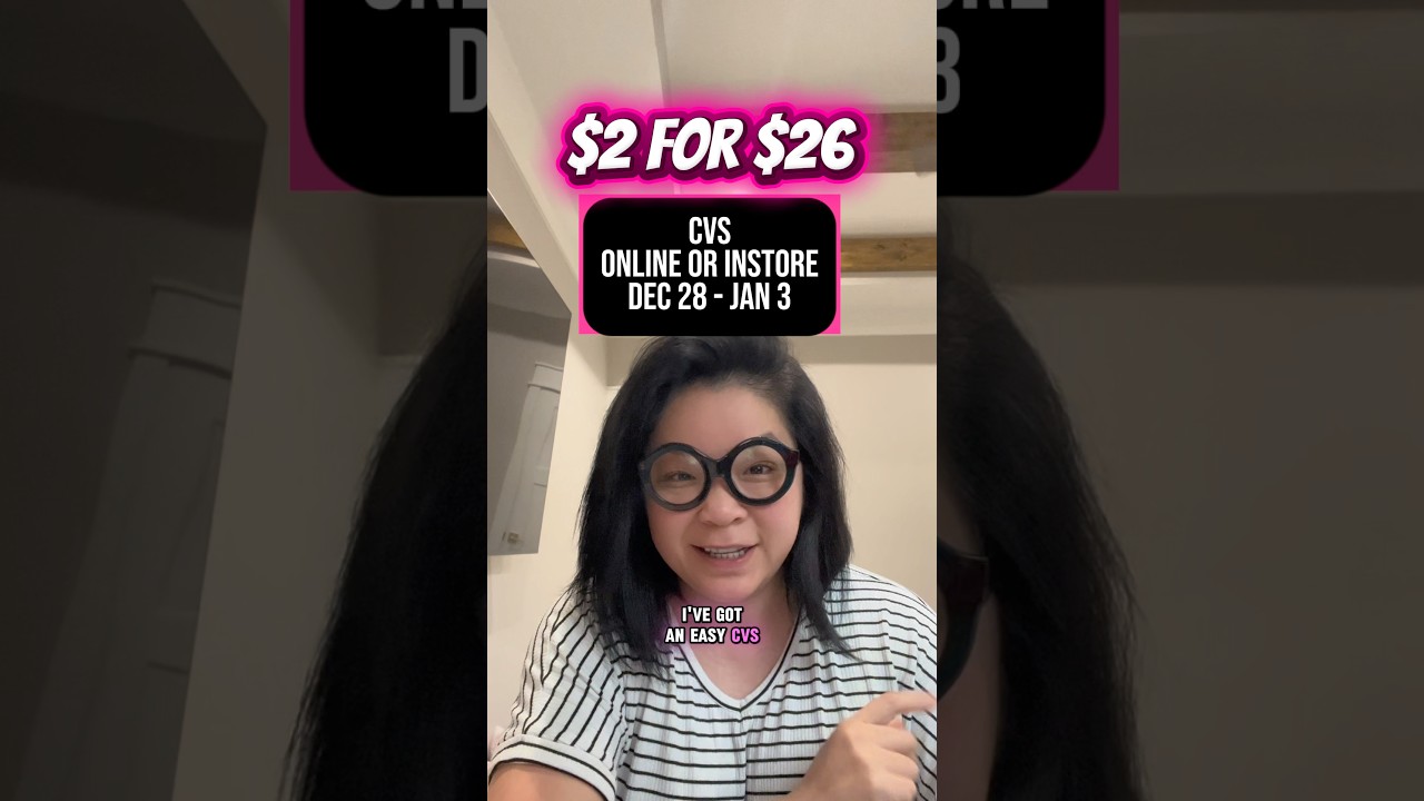 $2 for $26 at CVS 👀Week of Dec 28 - Jan 3