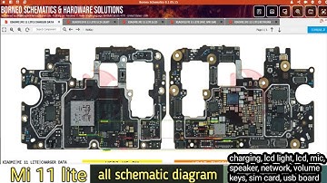 Mi 11 lite all schematic diagram charging lcd light lcd mic speaker network volume keys sim card usb
