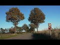 Autumn Drive in Denmark from Salten to Gammel Rye. Margueritrute.