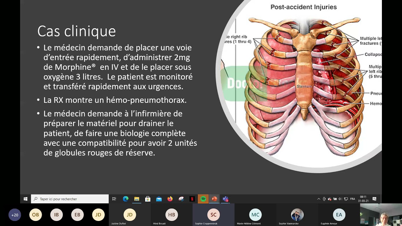 soins infirmiers à un patient porteur d'un drain thoracique - YouTube