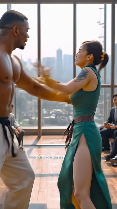 This Kung Fu Girl Takes Her Revenge From A karate Man #kungfu #boxing #fight #ai #mma