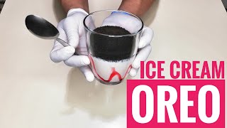طريقة عمل آيس كريم اوريو فراولة | Oreo ice cream recipe