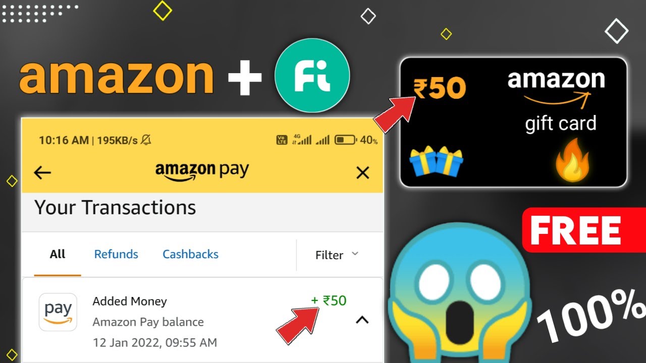 ফ্রী 50 গিফটকার্ড | free amazon gift card offer Bengali |  how to get free amazon gift card Bengali
