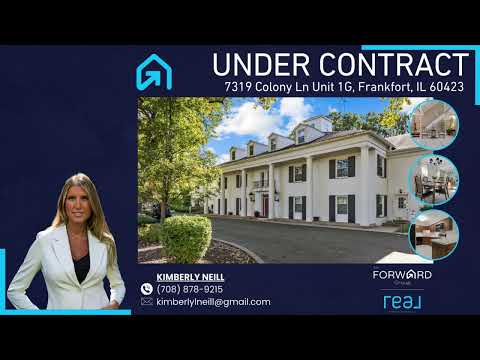 7319 Colony Ln Unit 1G, Frankfort, IL home video tour