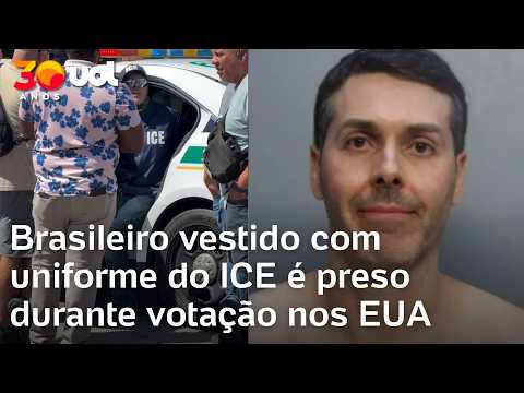 Eleições 2026: Brasileiro vestido com uniforme do ICE é preso durante votação nos EUA