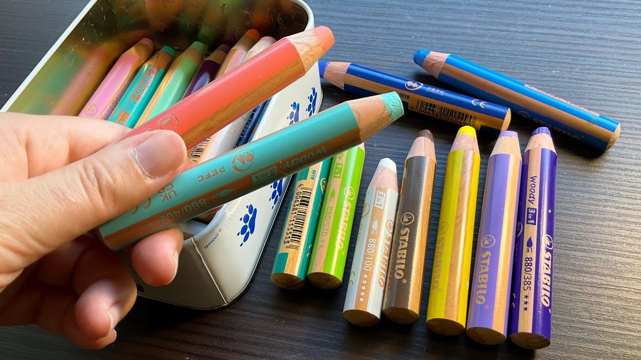 How to use Stabilo Woody crayons
