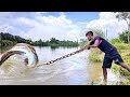 River Underwater Monster Catch Video 🥶Amazing Big Fish Catching With Small Fish &amp; Hook🏴‍☠️..Fishing