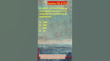 Question No. 213 | AWS Solutions Architect Associate Certification Practice Questions | #aws #shorts
