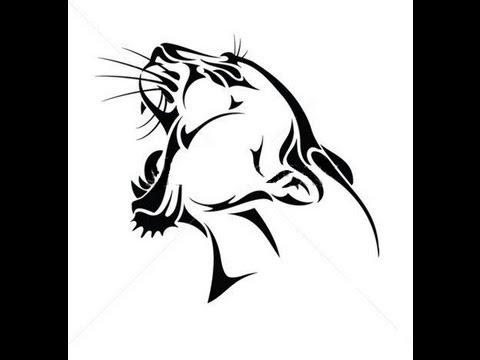 Львица черно белый рисунок