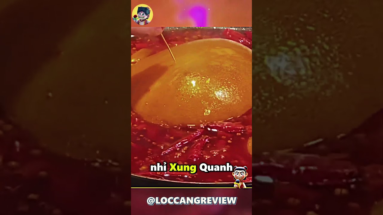 Nồi lẩu cay đến nổi cả bong bóng
