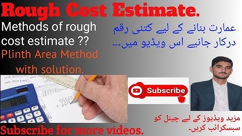 How to prepare Rough Cost Estimate
