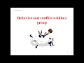 Chapter 13 behavior and conflict within a group