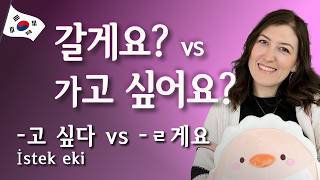 Korece İstek Cümleleri Arasındaki Farklar Neler? -고 싶다 vs -ㄹ게요 Detaylı Anlatım