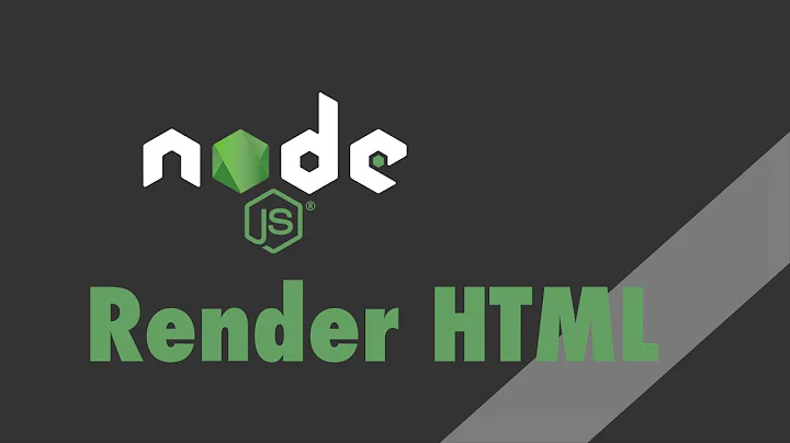 Node.js - Tutorial - Rendering HTML as Response