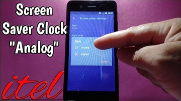 How to change screen saver clock into analog on itel Alpha Lite