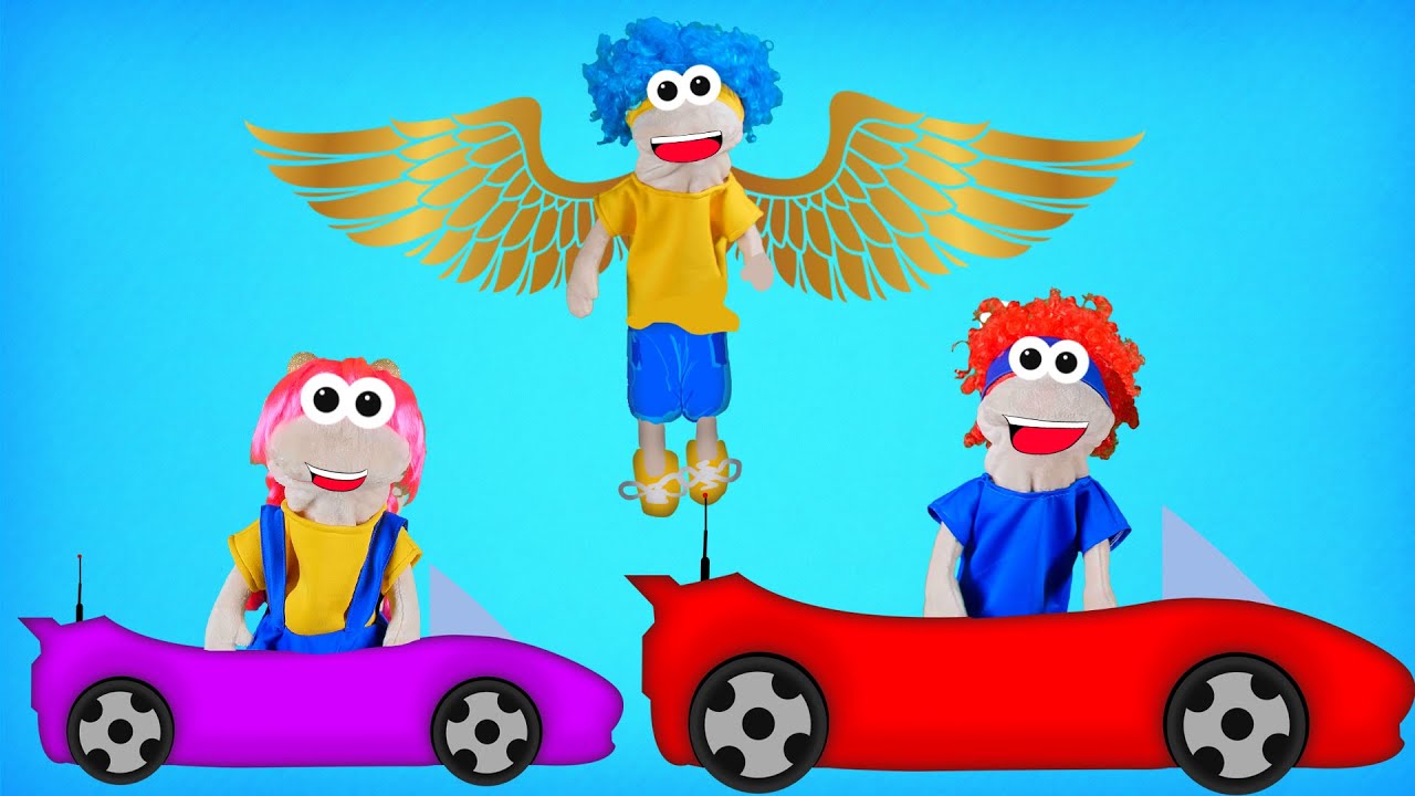 Car Racing Game With Puppets D Billions Kids Songs YouTube