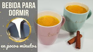 QUE TOMAR PARA DORMIR MEJOR | LECHE DORADA | Bebida relajante | Cookeri