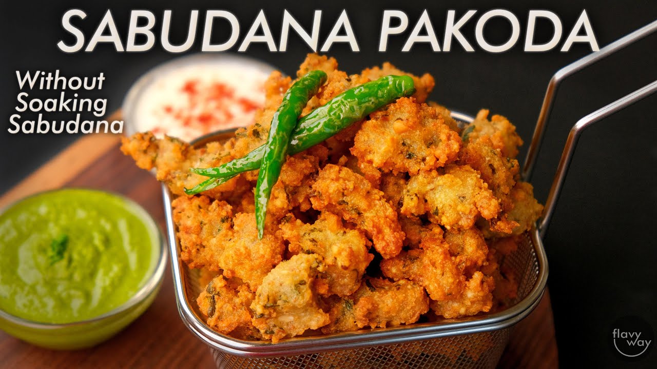 Never SOAK Sabudana instead do this super QUICK Sabudana Pakoda | flavyway