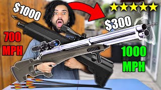 TESTING THE NEW ARROW DEMOLITION CANON!! SHOOTS FASTER THAN THAT SPEED OF SOUND! *ACTUALLY SCARY..*