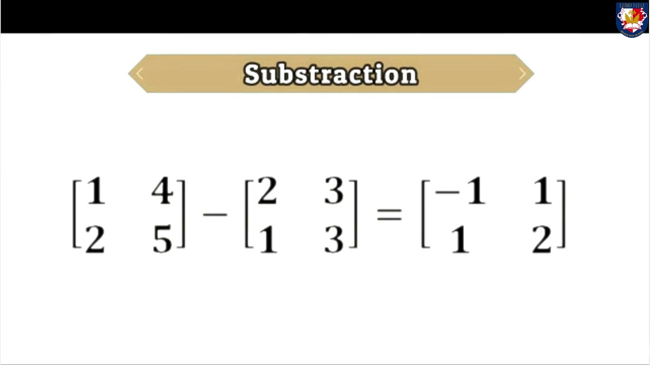 addition-and-subtraction-of-matrix-youtube