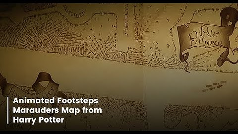 Animated Footsteps - Marauders Map from Harry Potter | RNVFX