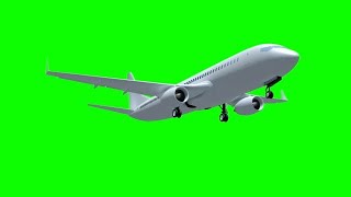 Copyright Free Flying Aeroplane Green Screen Effect | Chroma Key | Royalty Free | Airplane |