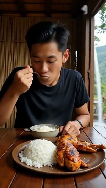 Khmer eating rice 🍚 #animation #music #cartoon #funny #phonkagressive #monkey