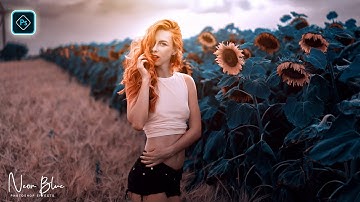 Neon Blue Color Grading in Photoshop CC | Photoshop Color Grading Tutorial