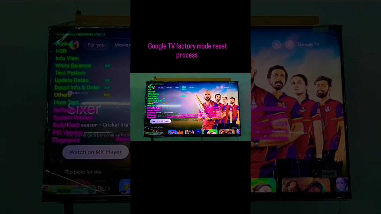 Google TV factory reset process 