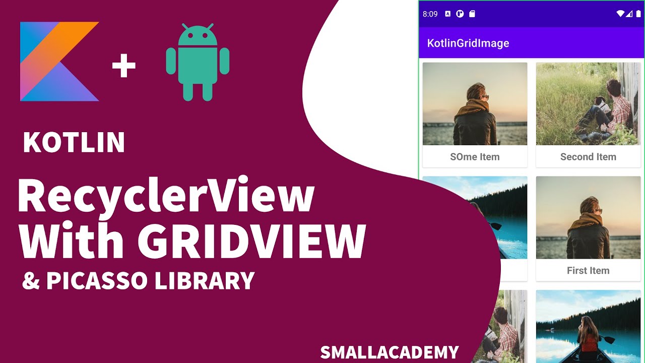 Implement RecyclerView With GridView (KOTLIN) | Android App Development With Kotlin