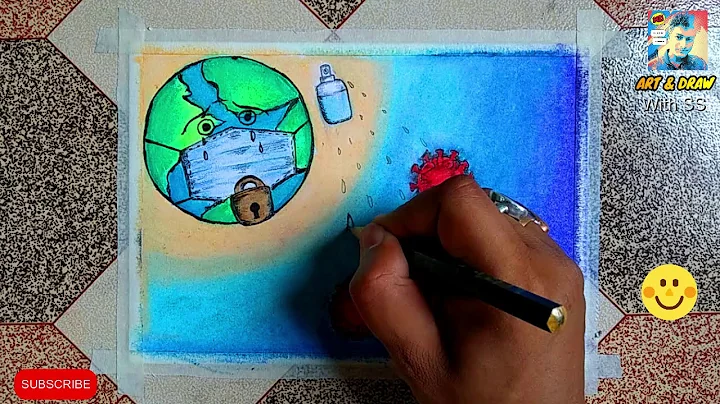 Coronavirus Awareness Safety Poster drawing with oilpastel | Save Earth from Coronavirus || COVID-19