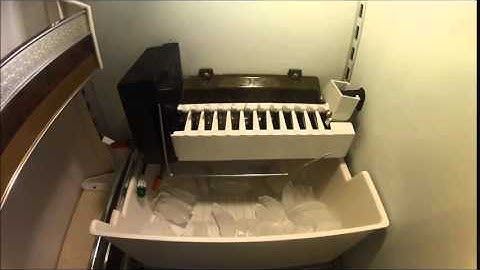 SubZero Icemaker Action Captured with GoPro Inside Freezer