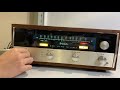 Vintage mcintosh mr71 stereo tube fm tuner w wood cabinet demo