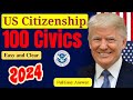 2025 random 100 civics questions and answers - US citizenship interview 2025 I N400 Interview