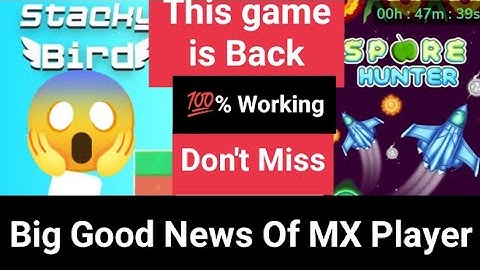 MX player stacky bard or spore hunter game is back | MX taka tak hack trick | MX taka tak app hack