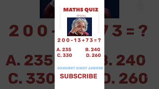 🔥 Only 1% Can Solve This Maths Quiz 😱 | Try Now!