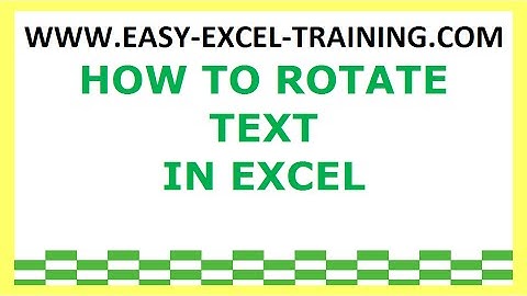Task 62 - How to rotate text in Excel - EXERCISES FOR BEGINNERS